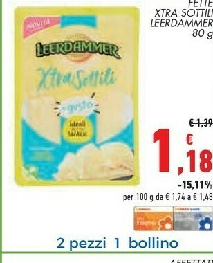 Conad Superstore Leerdammer Formaggio offerta