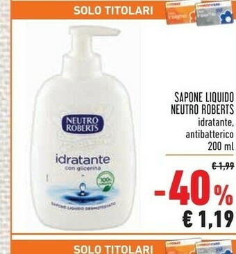 Conad Superstore Neutro Roberts Sapone liquido offerta