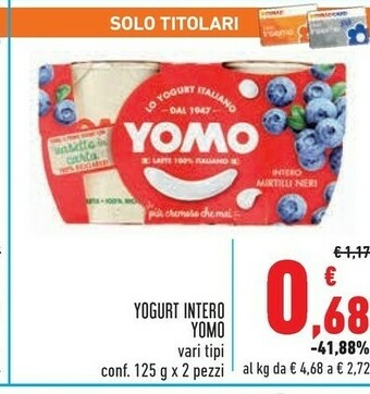 Conad Superstore Yomo Yogurt offerta