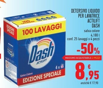 Conad Dash Detersivo lavatrice offerta