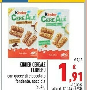 Conad Kinder cereali offerta