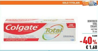 Conad Colgate Dentifricio offerta