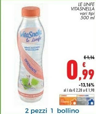 Conad Vitasnella Acqua offerta