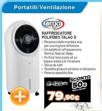 Expert Argo Raffrescatore Polifemo Talao D offerta