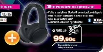 Expert Panasonic Cuffie Padiglione Bluetooth M500 offerta
