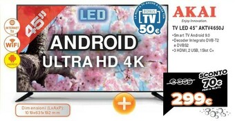 Expert Akai Tv Led Aktv4650j offerta