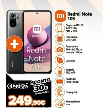 Expert Xiaomi Redmi Note 10s offerta