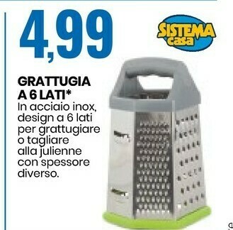 Eurospin Grattugia A 6 Lati offerta