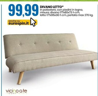 Eurospin Divano Letto offerta
