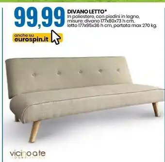 Eurospin Divano Letto offerta