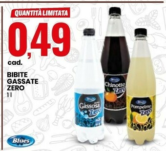 Eurospin Blues Bibite Gassate Zero offerta
