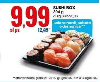 Eurospin Sushi Box offerta