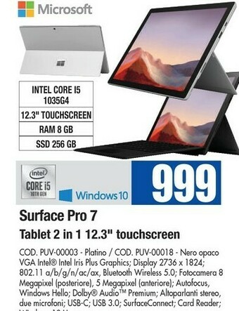 Wellcome Microsoft Surface offerta