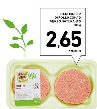 Conad Superstore Natura bio Hamburger offerta