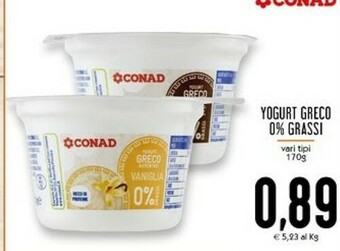 Conad Superstore Yogurt greco offerta