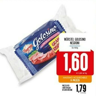 Conad Superstore Negroni Wurstel offerta