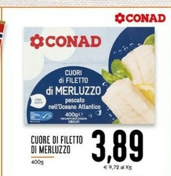 Conad Superstore Cuore Filetti di merluzzo offerta