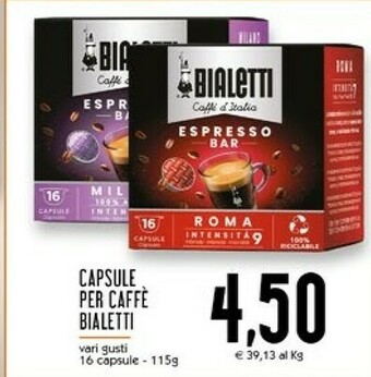 Conad Superstore Bialetti Cialde caffè offerta