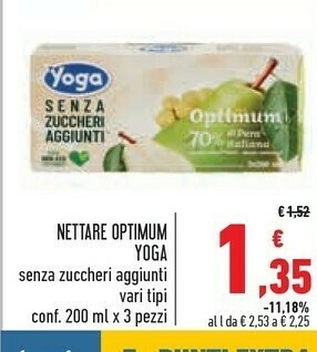 Conad Superstore Yoga succhi offerta