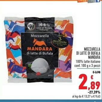 Conad Superstore Mandara Mozzarella di bufala offerta