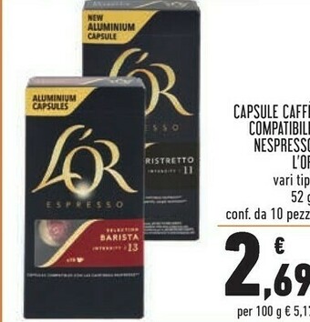 Conad Superstore Nespresso Cialde caffè offerta