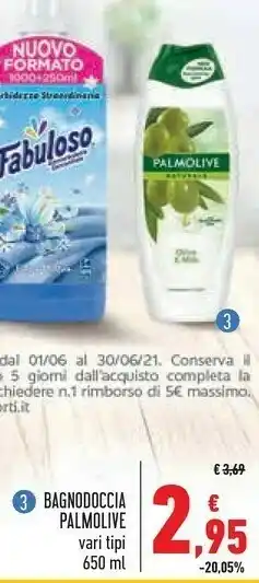 Conad Superstore Palmolive Bagnoschiuma offerta