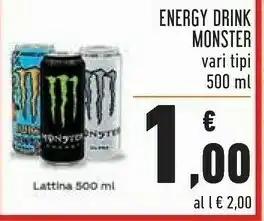 Conad Superstore Monster Energy drink offerta