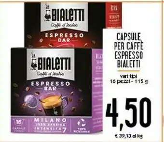 Conad Bialetti Cialde caffè offerta