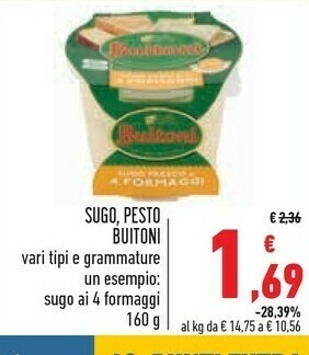 Conad Superstore Buitoni Pesto offerta