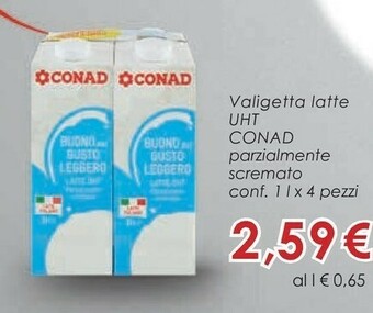Conad Superstore Latte parzialmente scremato offerta