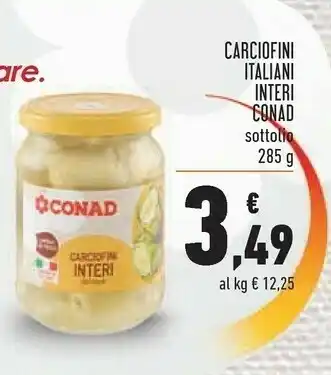 Conad Superstore Carciofini sott'olio offerta