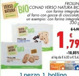 Conad Superstore Natura bio Frollini offerta