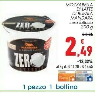 Conad Superstore Mandara Mozzarella di bufala offerta
