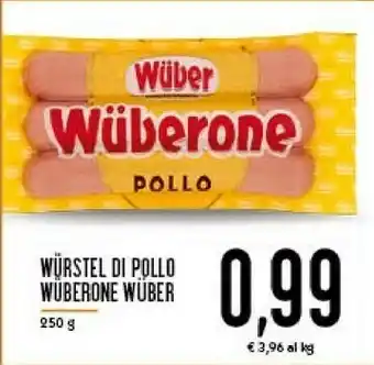Conad Wuber Wurstel di pollo offerta