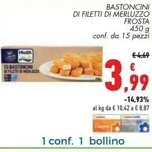 Conad Superstore Frosta Bastoncini di pesce offerta