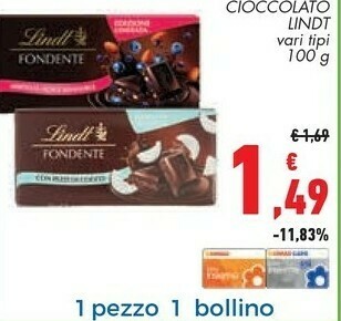 Conad Superstore Lindt Cioccolato offerta
