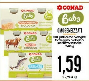 Conad Omogeneizzati offerta