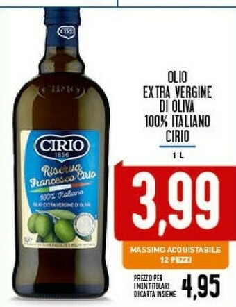 Conad Cirio Olio extravergine di oliva offerta