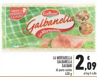 Conad Galbani Mortadella offerta