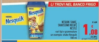 Conad Nesquik Snack offerta