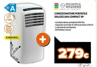 Expert Olimpia splendid Condizionatori Portatili Dolceclima Compact 8p offerta