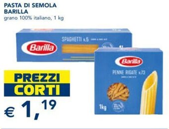 Esselunga Barilla Pasta di Semola 1 kg offerta