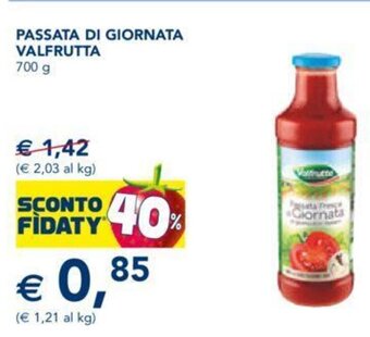 Esselunga Valfrutta Passata di Giornata 700 g offerta