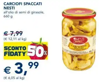 Nesti Carciofi Spaccati 660 g