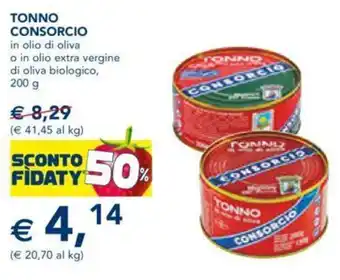 Esselunga Consorcio Tonno in Olio di Oliva o in olio extra vergine di oliva biologico 200 g offerta