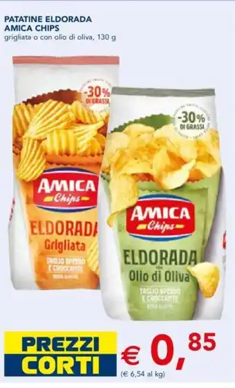 Esselunga Amica Chips Patatine Eldorada grigliata o con olio di oliva 130 g offerta