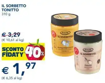 Esselunga Tonitto il Sorbetto 310 g offerta