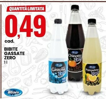 Eurospin Blues Bibite Gassate Zero offerta