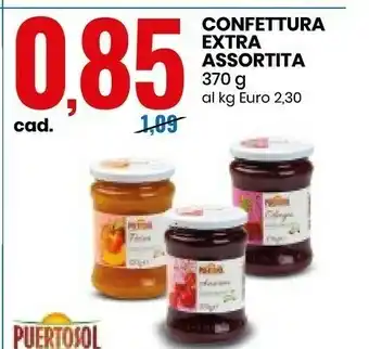 Eurospin Puertosol Amarena Confettura Extra 370 G(ml) offerta