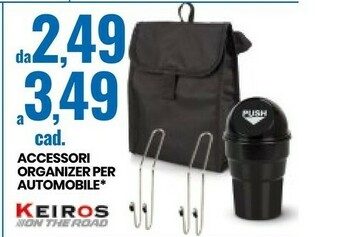 Eurospin Keiros Accessori Organizer Per Automobili offerta